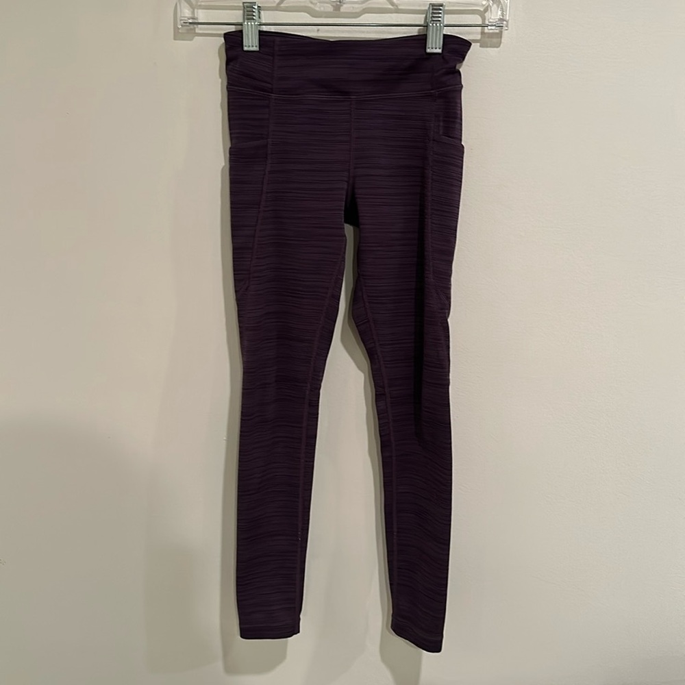 Athleta purple leggings size 7 girls